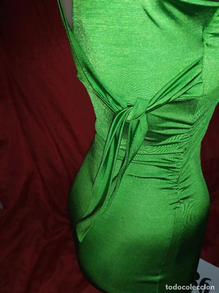 Vintage: Camiseta verde elastica elastina Talla S - Foto 3