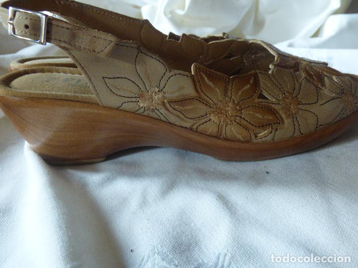 Vintage: Sandalias piel. - Foto 4
