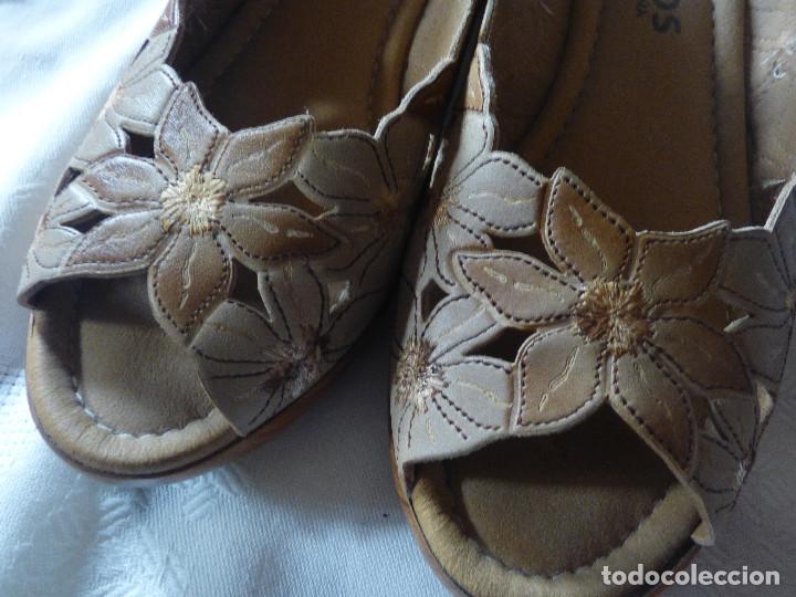 Vintage: Sandalias piel. - Foto 5