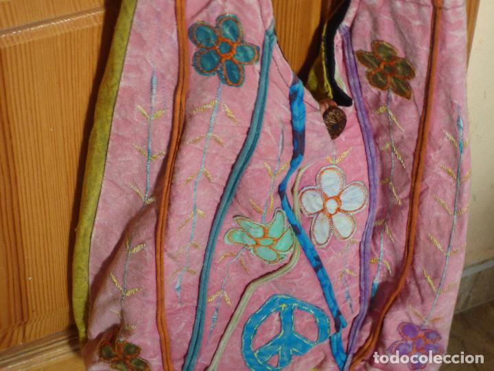 Vintage: Bolso de tela,India. - Foto 1
