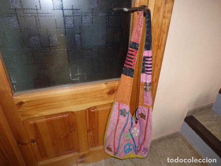 Vintage: Bolso de tela,India. - Foto 3