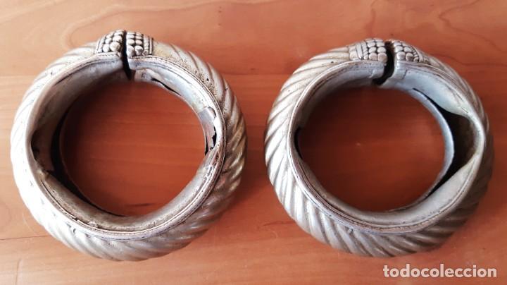 Vintage: 2 Pulseras Antiguas en Metal - Foto 5