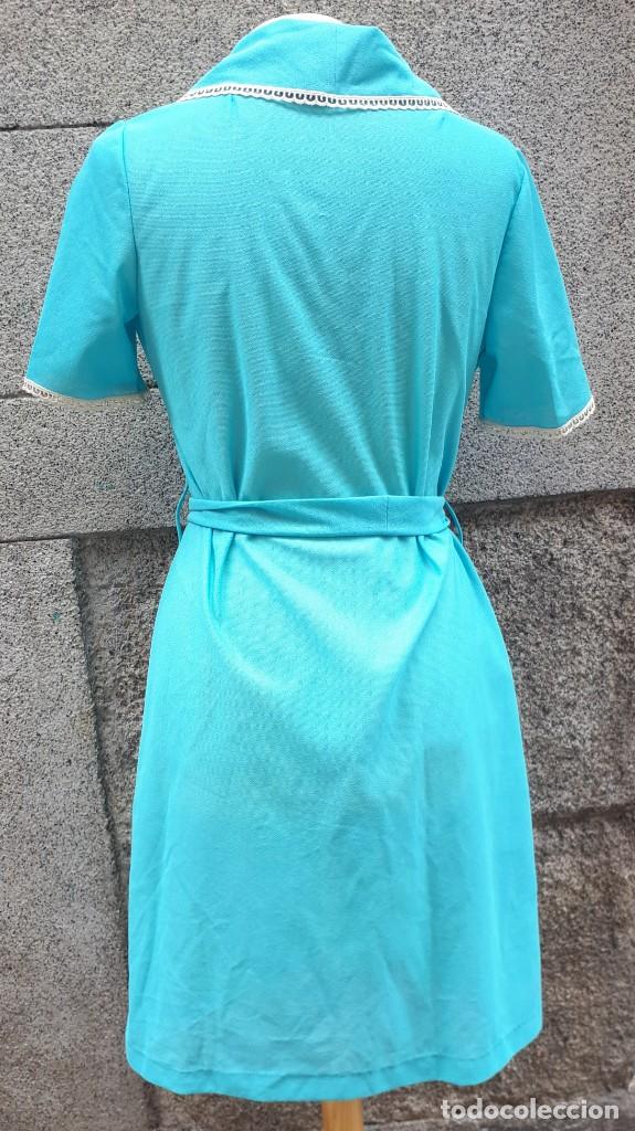 Vintage: BATA CORTA TURQUESA DE LOS A&Ntilde;OS 70 - Foto 2