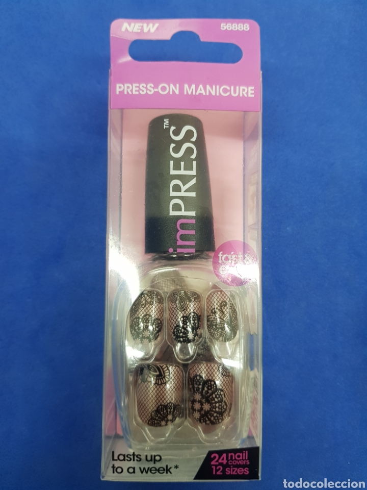 Vintage: Impress u&ntilde;as postizas de decoradas 24 unidades - Foto 2