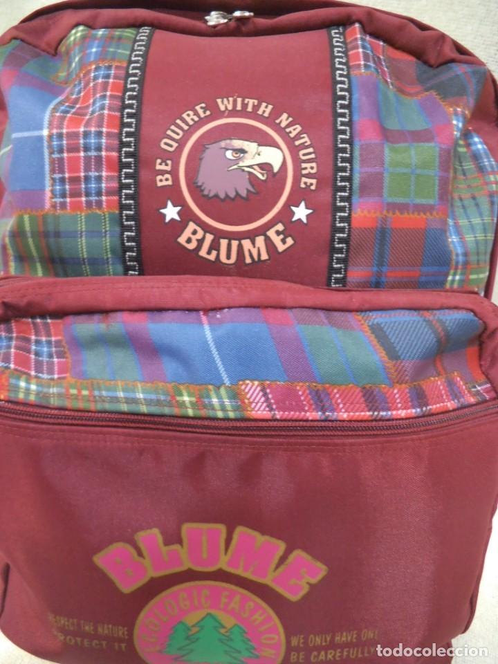Vintage: MOCHILA BLUME ( CUADROS GRANATE ) - Foto 5