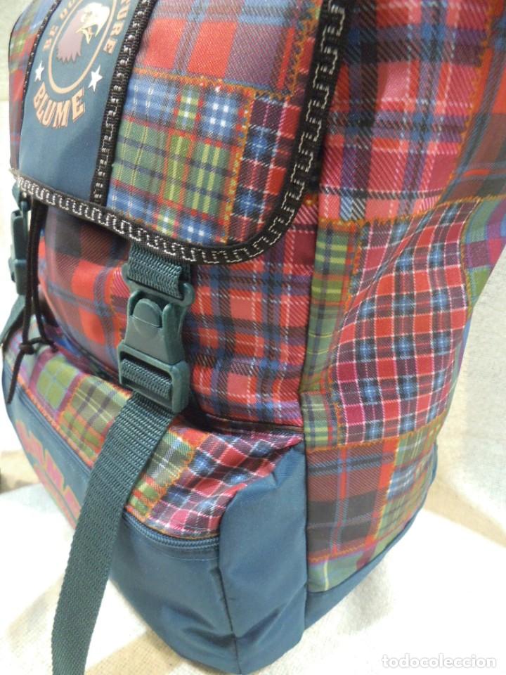Vintage: MOCHILA BLUME ( CUADROS VERDE ) - Foto 3