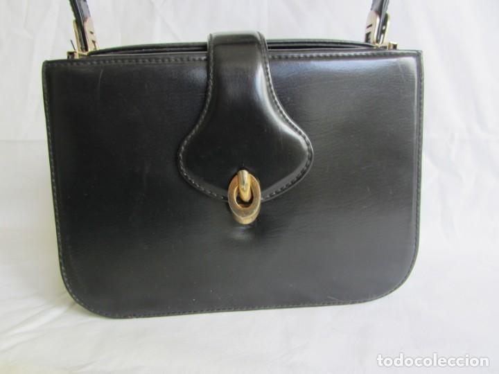 Vintage: Antiguo bolso de cuero o material - Foto 3
