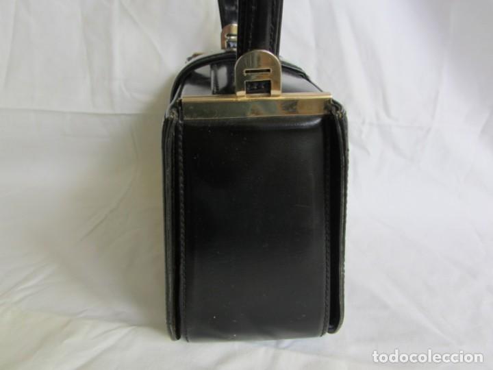 Vintage: Antiguo bolso de cuero o material - Foto 6