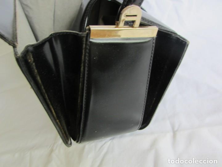 Vintage: Antiguo bolso de cuero o material - Foto 12