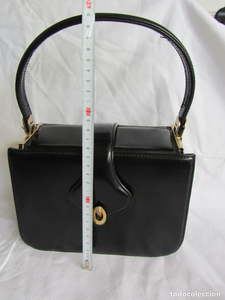 Vintage: Antiguo bolso de cuero o material - Foto 14