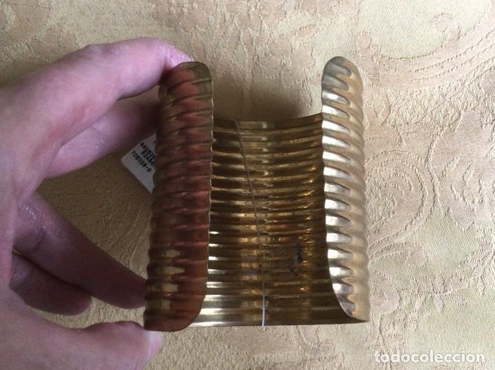 Vintage: BRAZALETE LAT&Oacute;N DORADO BIJOUX TERNER - Foto 5