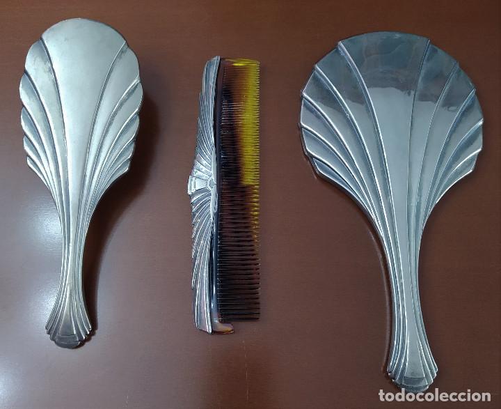 Vintage: JUEGO DE TOCADOR DE TRES PIEZAS - Foto 1