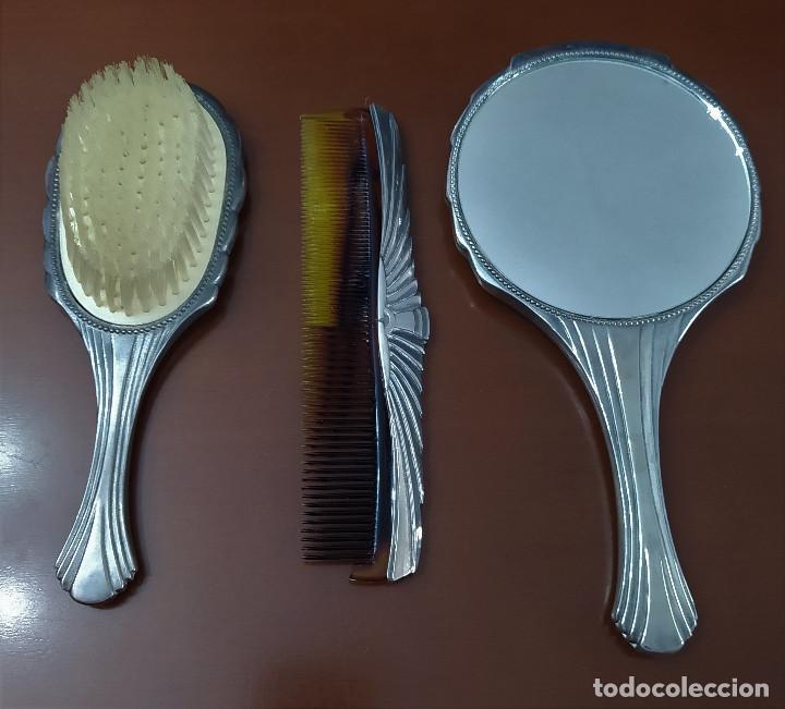 Vintage: JUEGO DE TOCADOR DE TRES PIEZAS - Foto 2