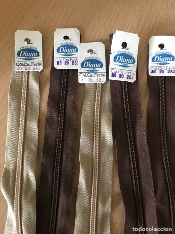 Vintage: 10 cremalleras Diana - Foto 2