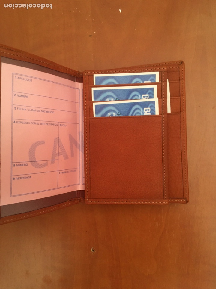 Vintage: Cartera de piel hecha en Ubrique - Foto 2