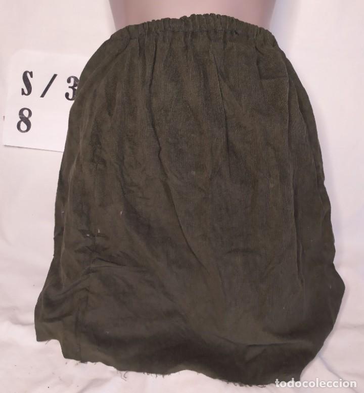 Vintage: Falda corta pana marron Talla S - Foto 1