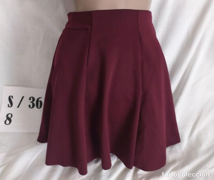 Vintage: Falda granate Bershka Talla S - Foto 3