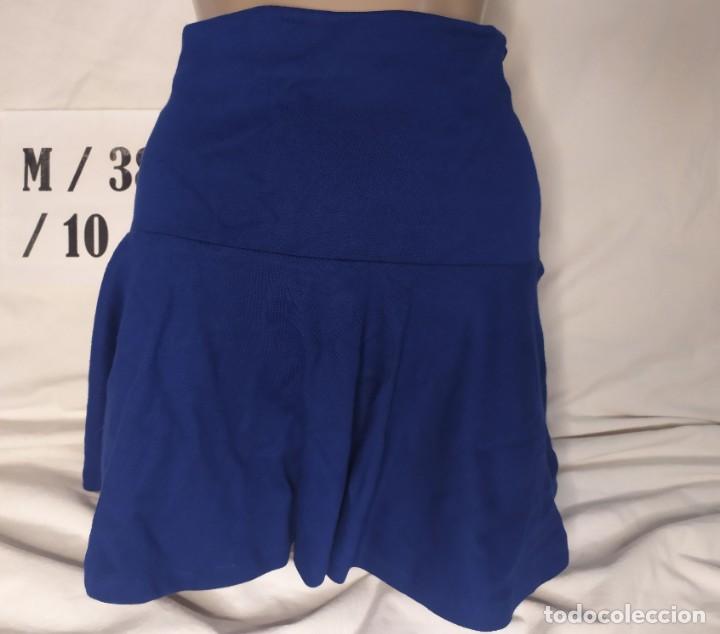 Vintage: Falda azul elastica Bershka Talla M - Foto 1