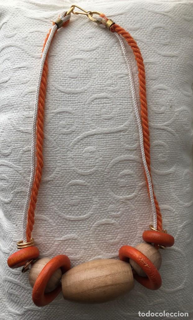 Vintage: COLLAR MADERA A&Ntilde;OS 80. DI&Aacute;METRO 44CM. - Foto 1