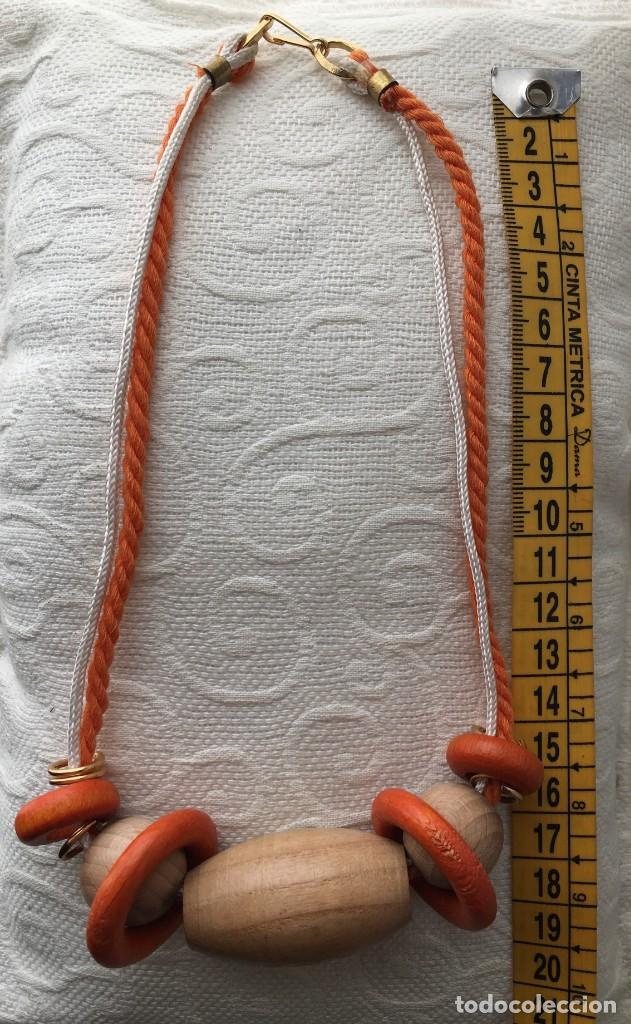 Vintage: COLLAR MADERA A&Ntilde;OS 80. DI&Aacute;METRO 44CM. - Foto 3