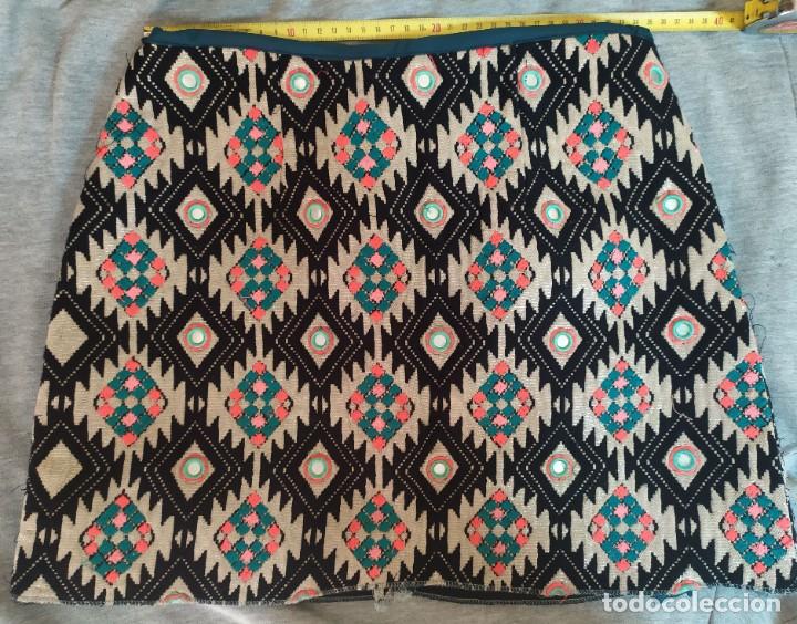 Vintage: Falda &Eacute;tnica Forro Interior Talla M - Foto 1