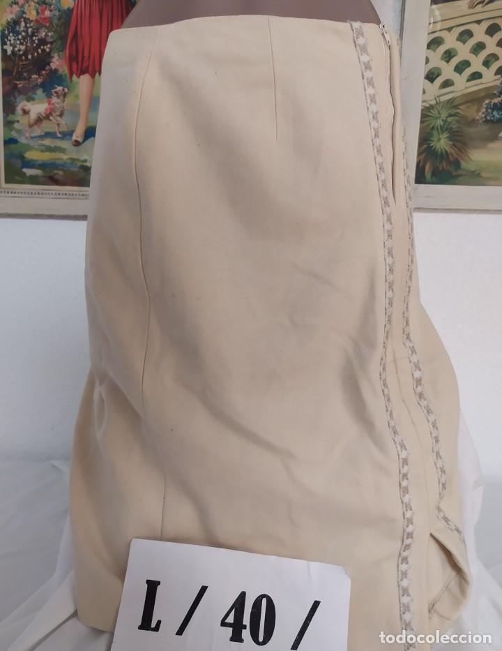 Vintage: Falda beige zara Talla L - Foto 2