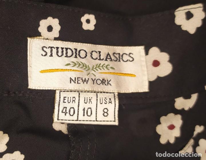 Vintage: Falda larga floral monocromatica studio clasics Talla L - Foto 2