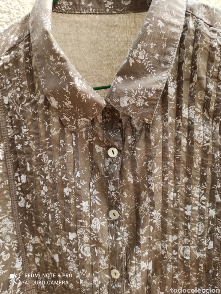 Vintage: Camisa / blusa 100% algod&oacute;n - Foto 1