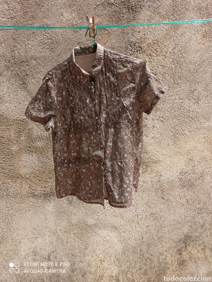 Vintage: Camisa / blusa 100% algod&oacute;n - Foto 8