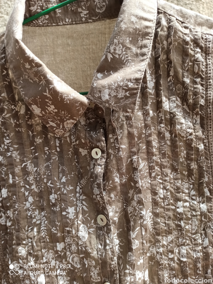Vintage: Camisa / blusa 100% algod&oacute;n - Foto 4