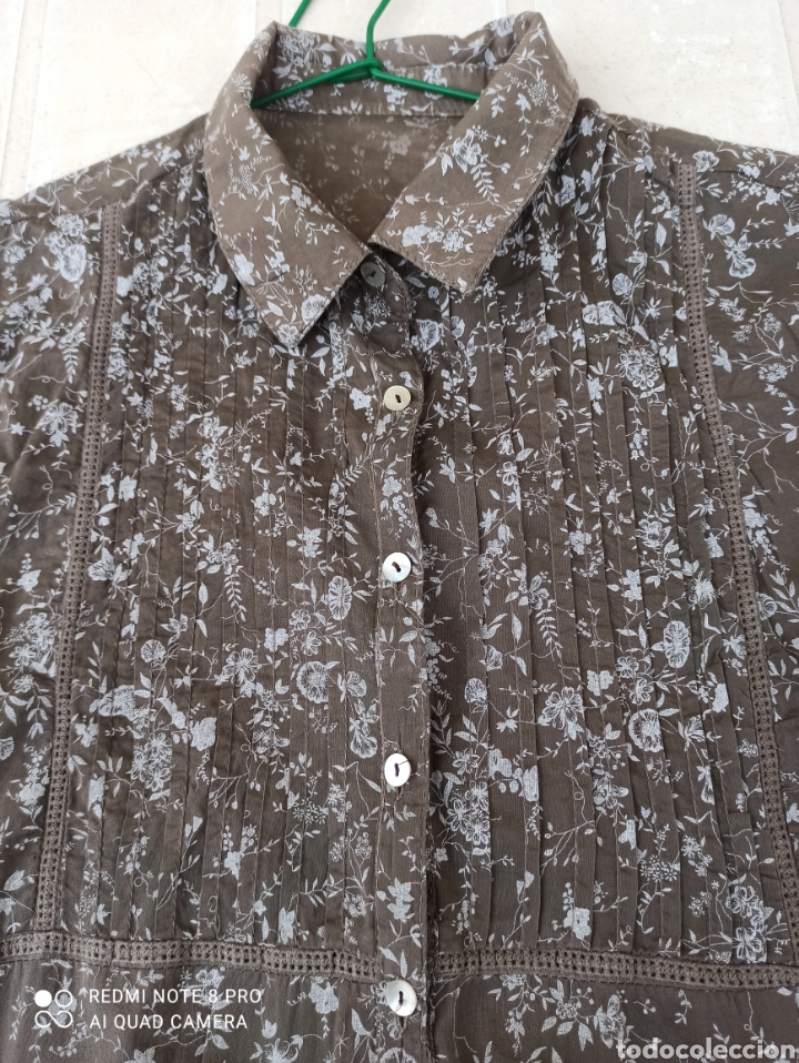 Vintage: Camisa / blusa 100% algod&oacute;n - Foto 9