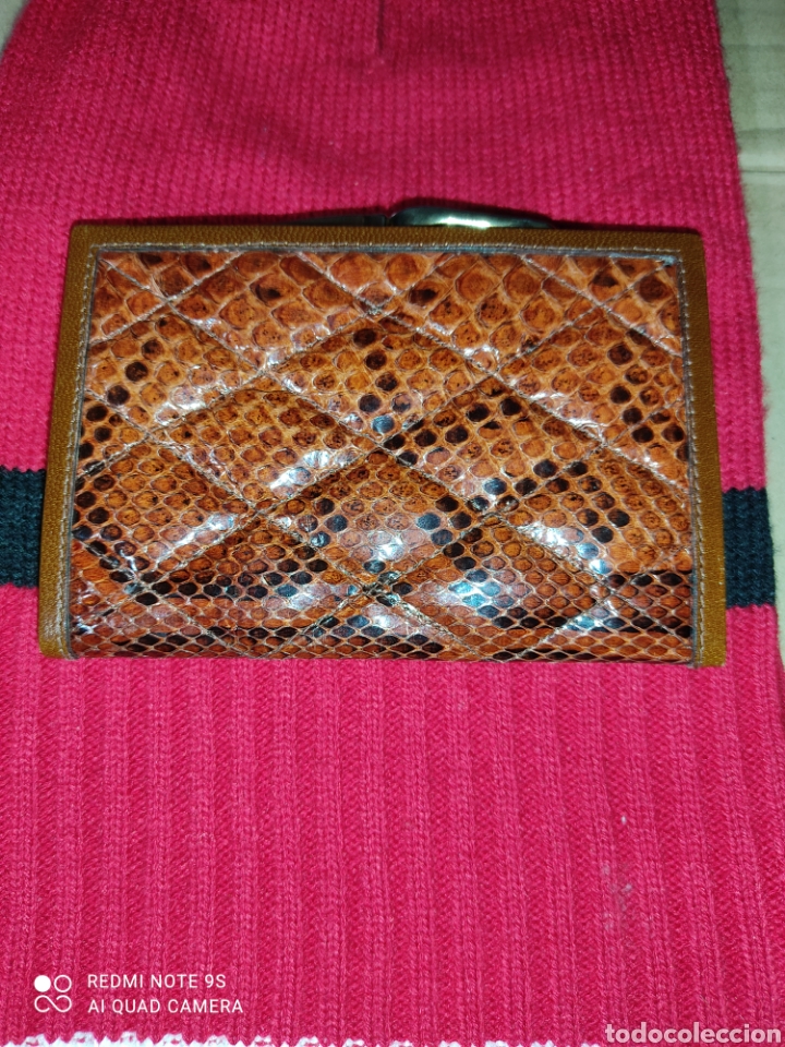 Vintage: Cartera monedero de piel de serpiente. - Foto 2