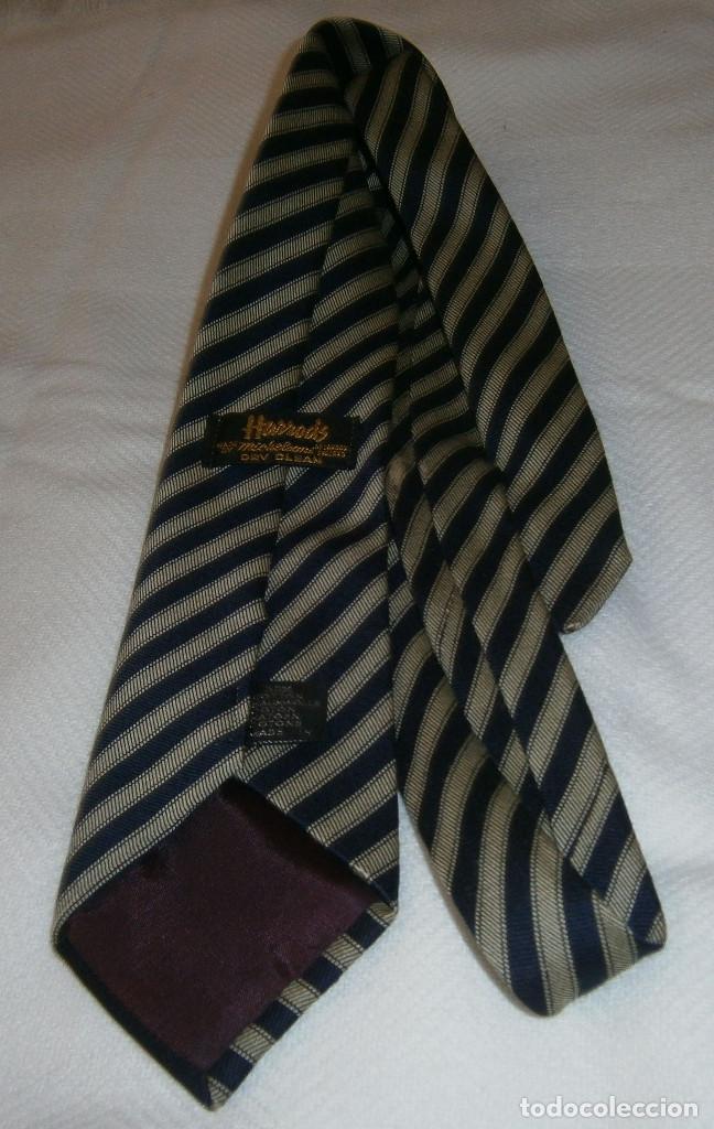 Vintage: corbata de HARRODS lana y algodon - Foto 2