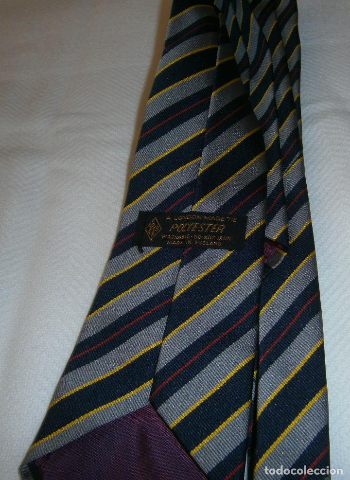 Vintage: corbata inglesa polyester de un colegio britanico - Foto 2