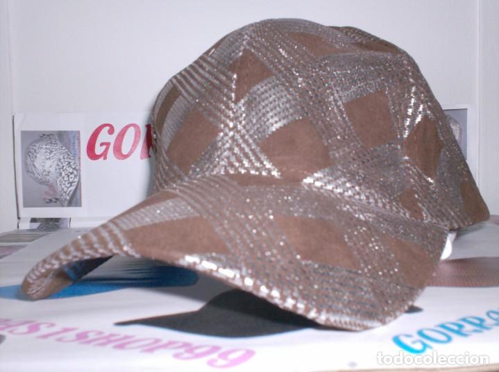 Vintage: GORRA FASHION DISE&Ntilde;O PRINCEWALES PLATA 6 PANELES 100% ACRILICA CIERRE REGULABLE ATRAS.BONITA
