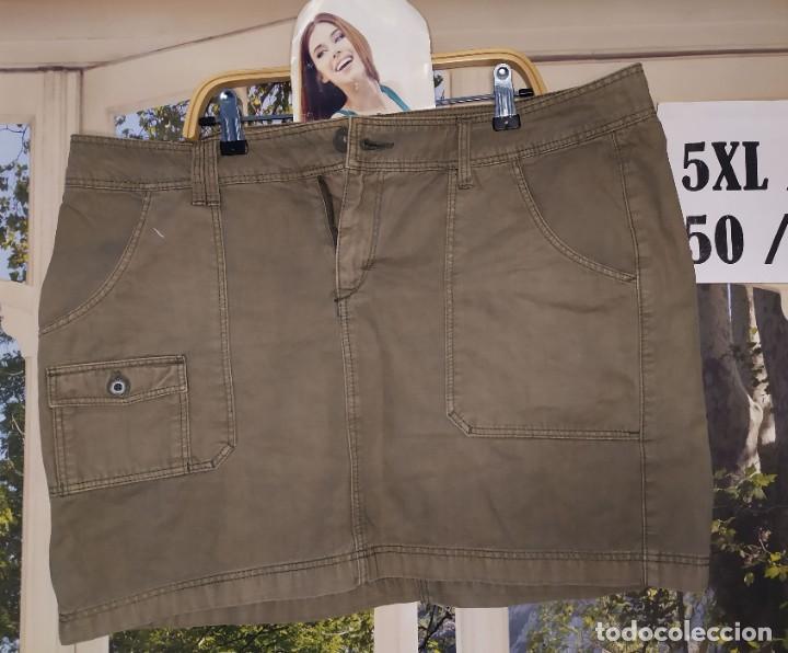 Vintage: Falda corta caqui Talla 5XL - Foto 1