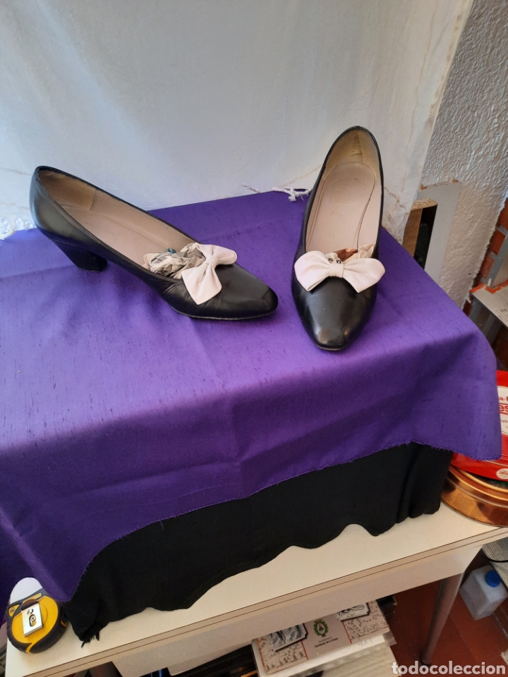 Vintage: Zapatos se&ntilde;ora salon calidad.