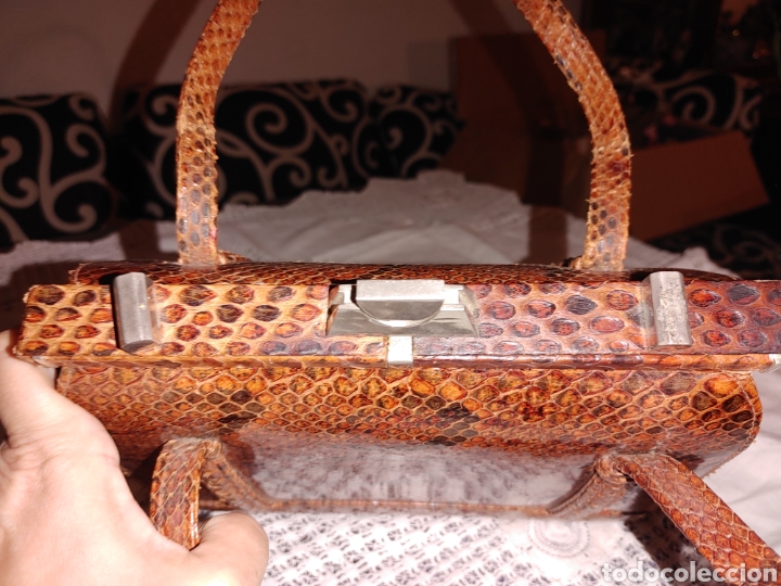 Vintage: Vintaje Bolso de piel serpiente - Foto 5