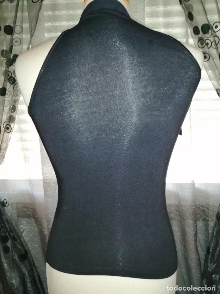 Vintage: Top negro con topitos blanco - Foto 4