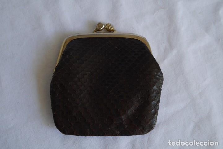 Vintage: Antiguo monedero de piel de serpiente - Foto 2