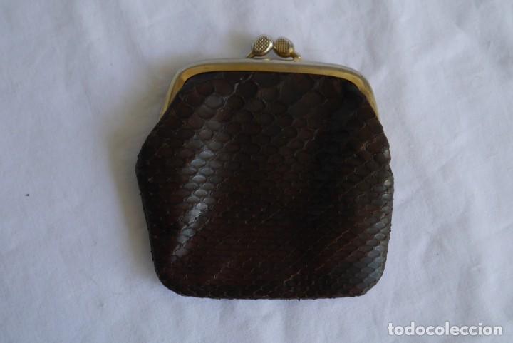 Vintage: Antiguo monedero de piel de serpiente - Foto 3