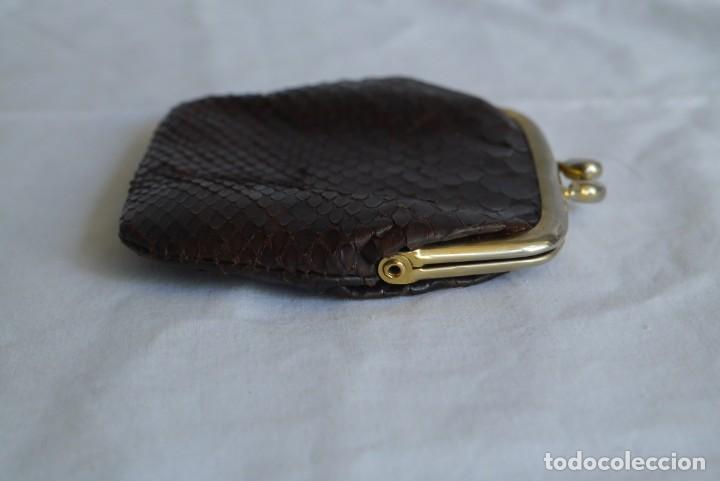 Vintage: Antiguo monedero de piel de serpiente - Foto 5