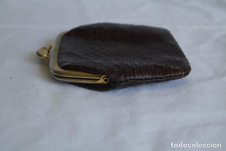 Vintage: Antiguo monedero de piel de serpiente - Foto 6