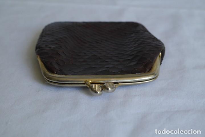 Vintage: Antiguo monedero de piel de serpiente - Foto 7