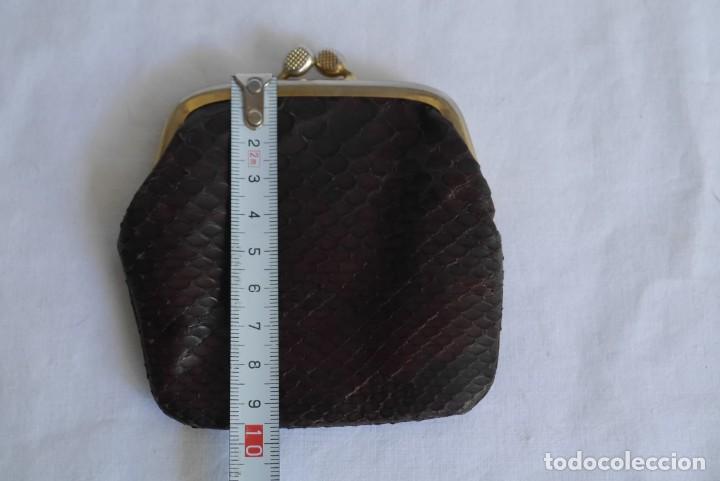 Vintage: Antiguo monedero de piel de serpiente - Foto 9