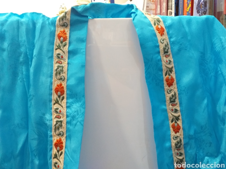 Vintage: Kimono azul turquesa - Foto 2