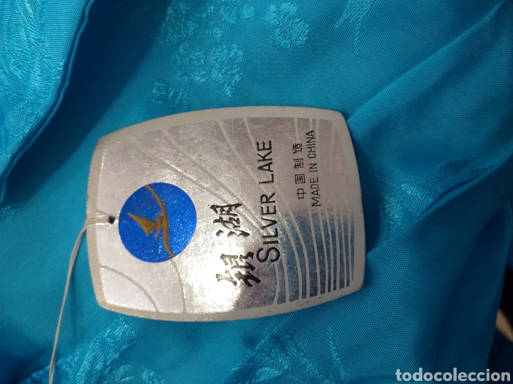 Vintage: Kimono azul turquesa - Foto 3