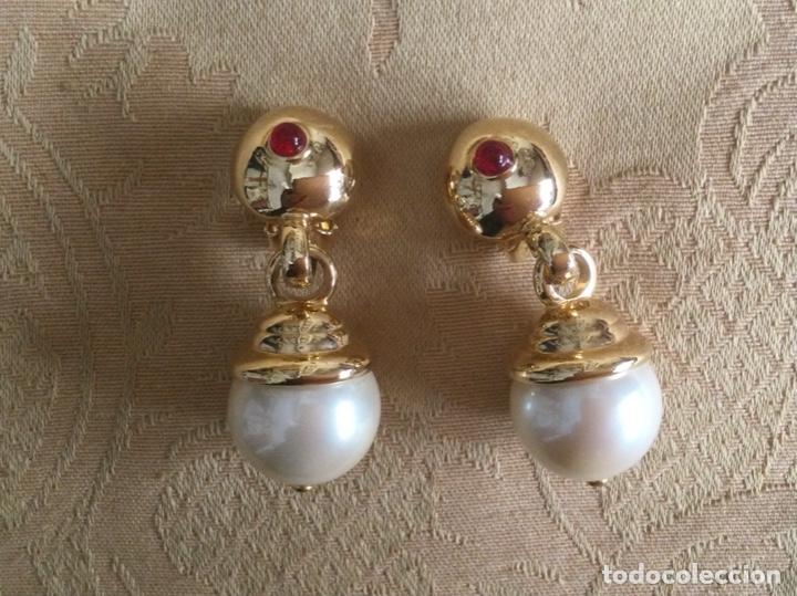 Vintage: PENDIENTES VINTAGE A&Ntilde;OS 80 PERLA - Foto 2