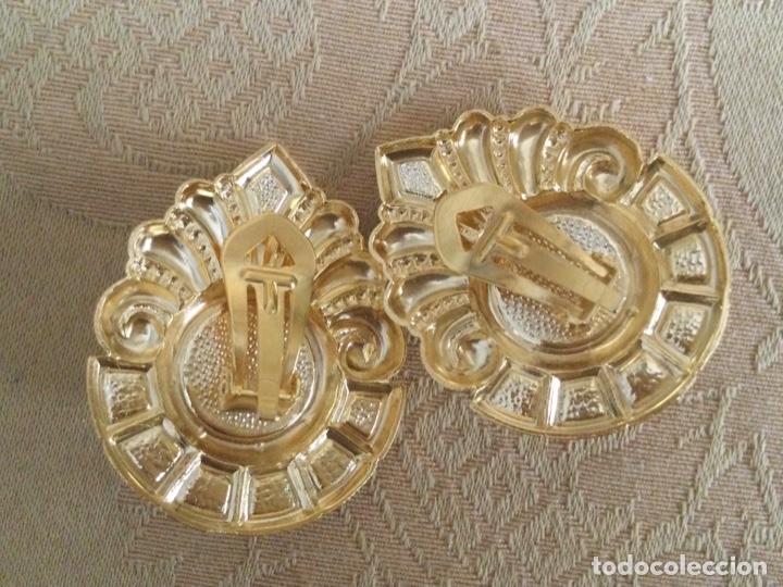 Vintage: PENDIENTES VINTAGE CON PERLA CENTRAL - Foto 3