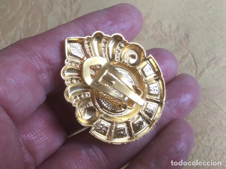 Vintage: PENDIENTES VINTAGE CON PERLA CENTRAL - Foto 5